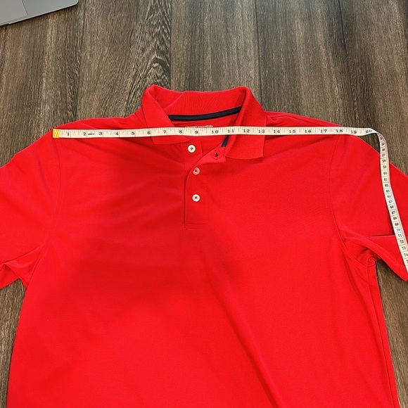 Men's Amazon Essentials Red Polo Top Size Medium - Picture 7 of 11
